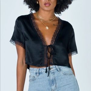Princess Polly Vintage Tie Up Top